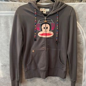Paul Frank Zip Up Hoodie with Earbuds